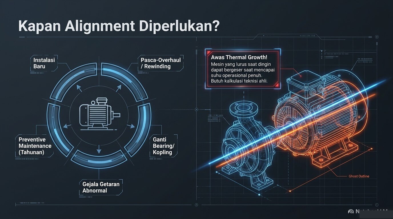 shaft alignment - waktu untuk melakukan