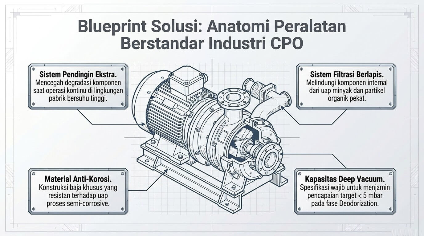 CPO - tips memilih merawat vacuum pump roots blower
