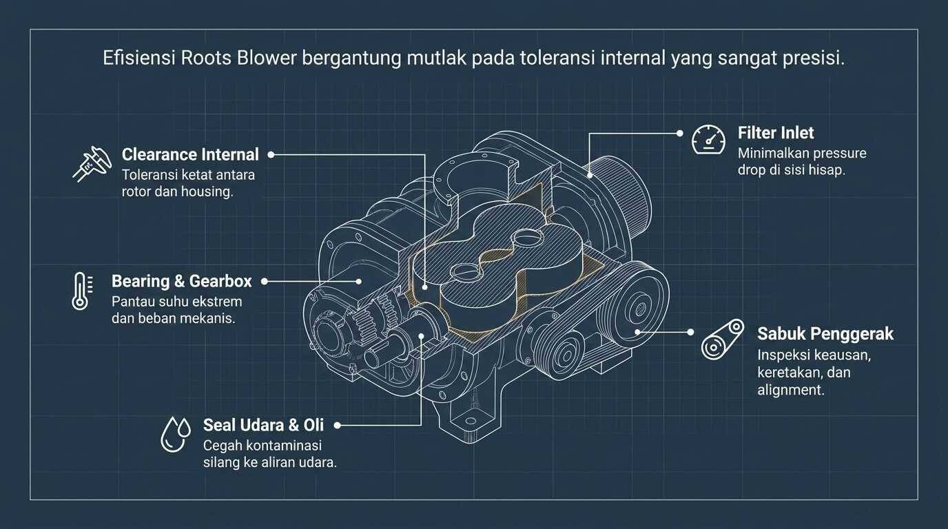 PM rotating equipment - roots blower