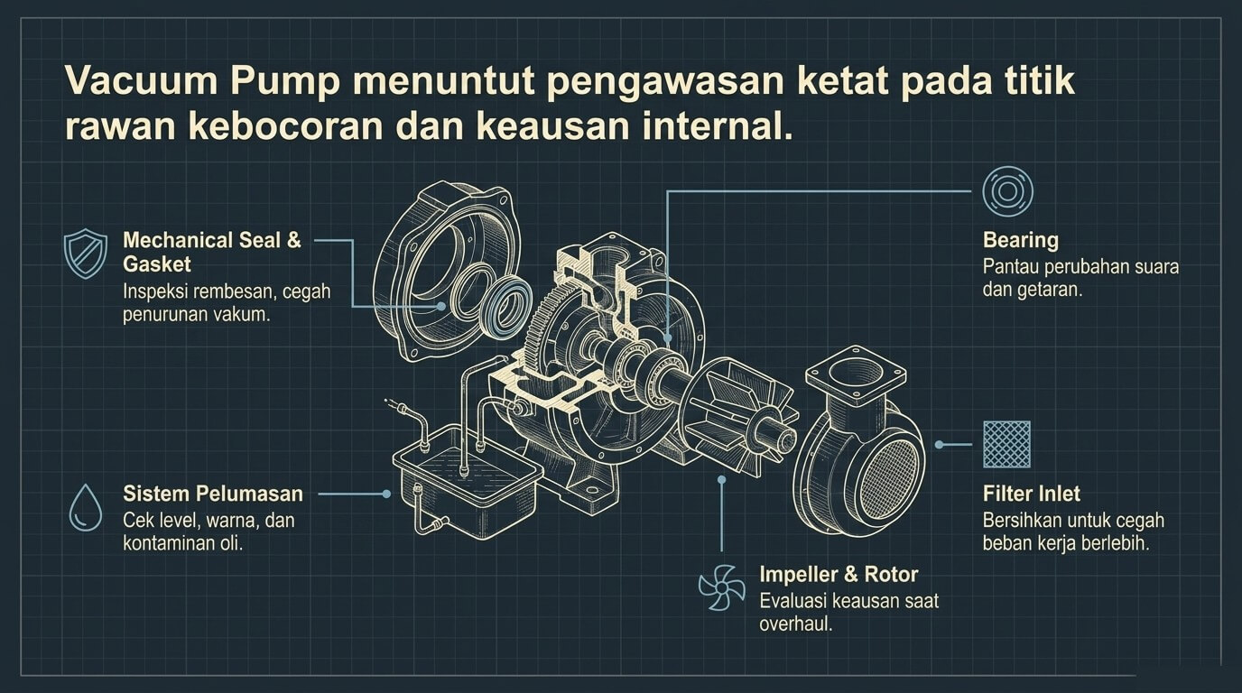 PM rotating equipment - vacuum pump