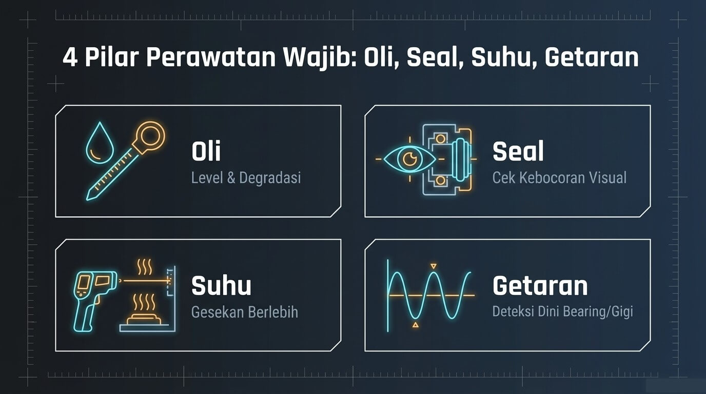 gearbox reduksi - perawatan gearbox