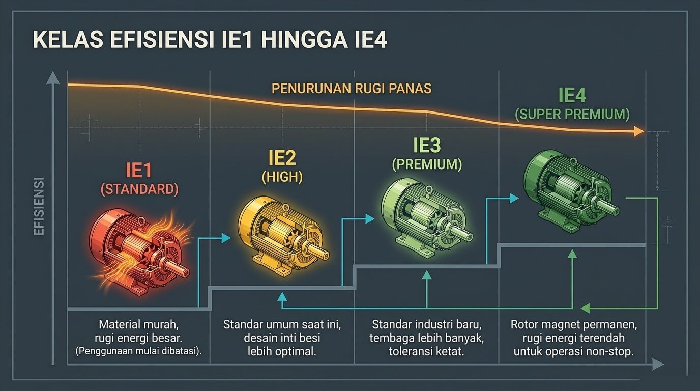 efisiensi motor - standar kelas