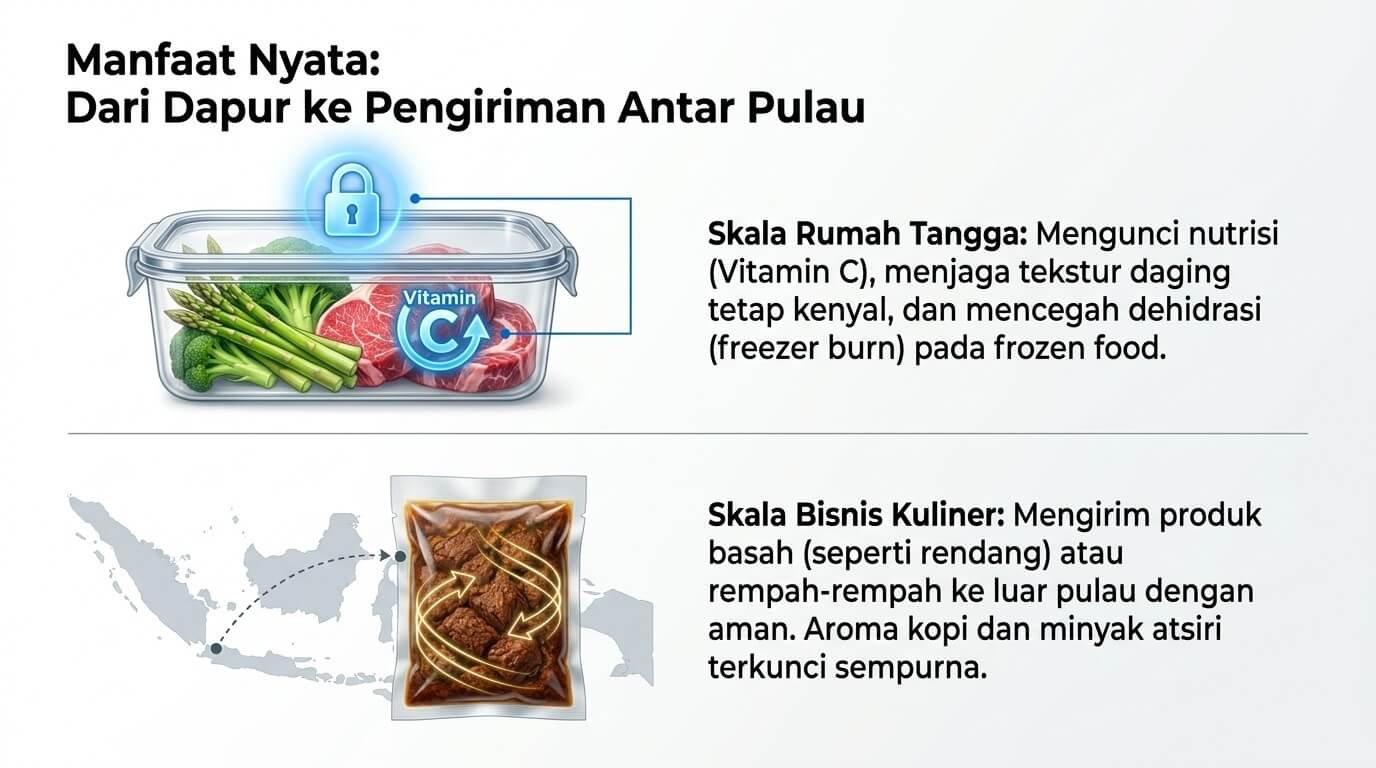 vacuum packaging - menjaga nutrisi dan kesegaran