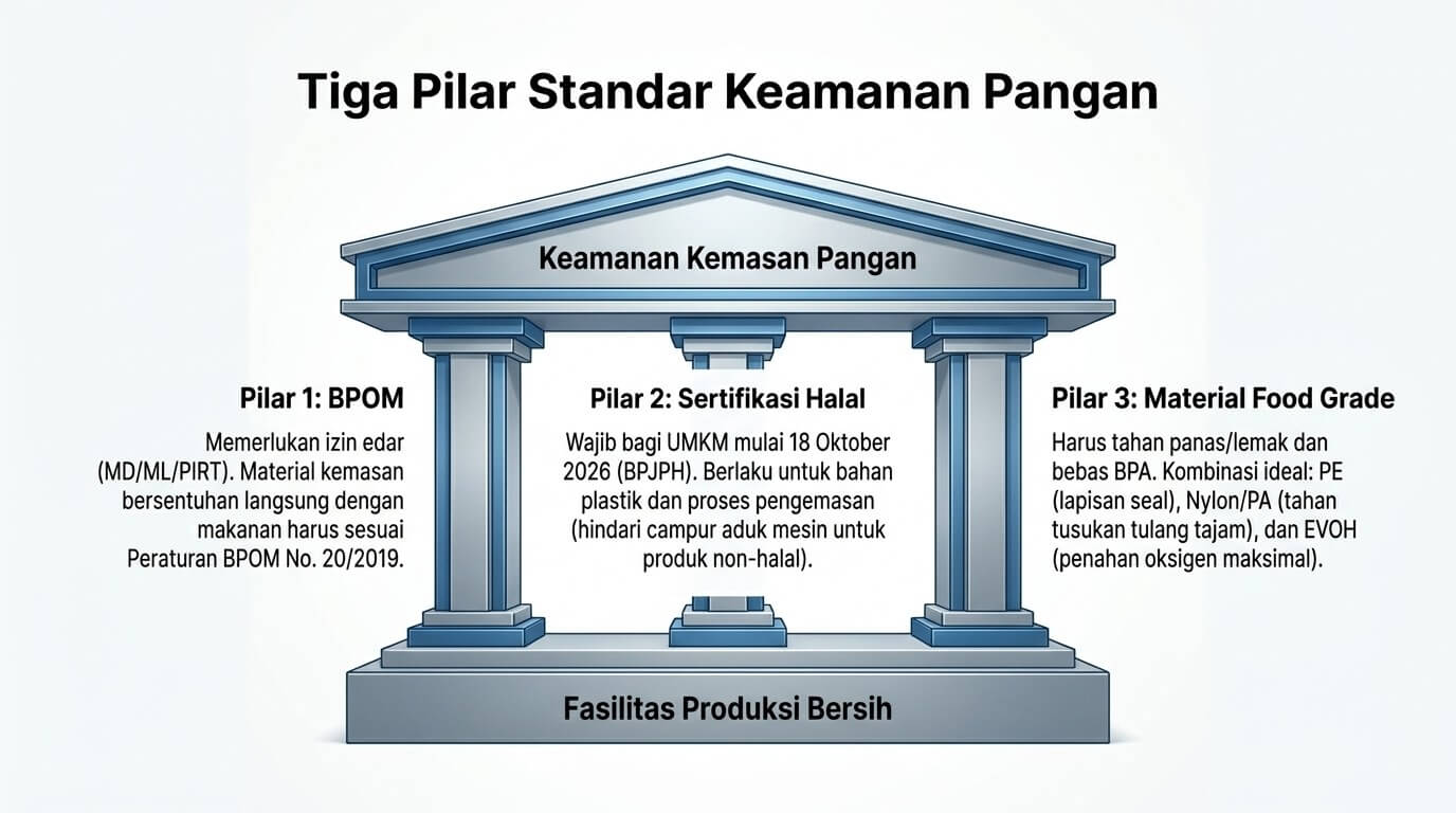 vacuum packaging - standar keamanan