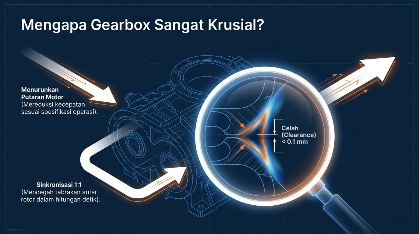 gearbox rootsblower - mengapa perlu