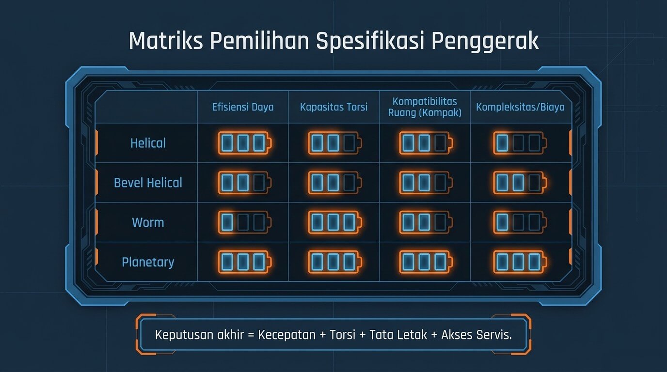 gearbox rootsblower - perbandingan