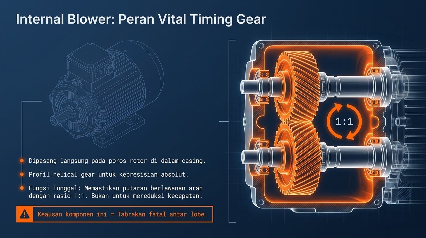 gearbox rootsblower - timing gear