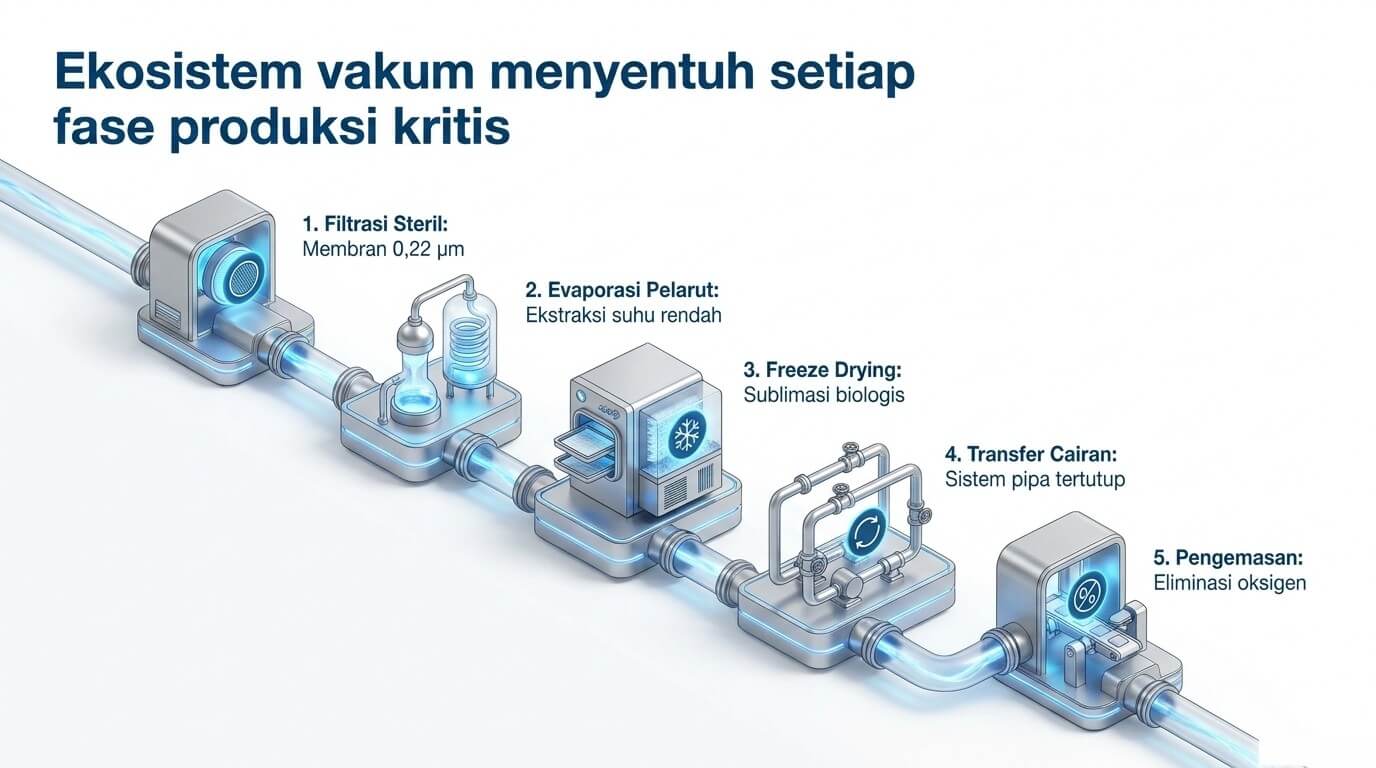 vacuum farmasi - fase produksi