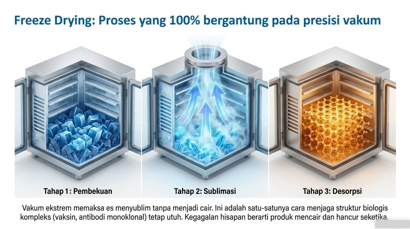 vacuum farmasi - freeze drying