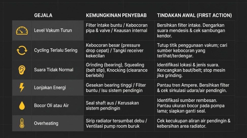Troubleshooting Dasar Central Vacuum