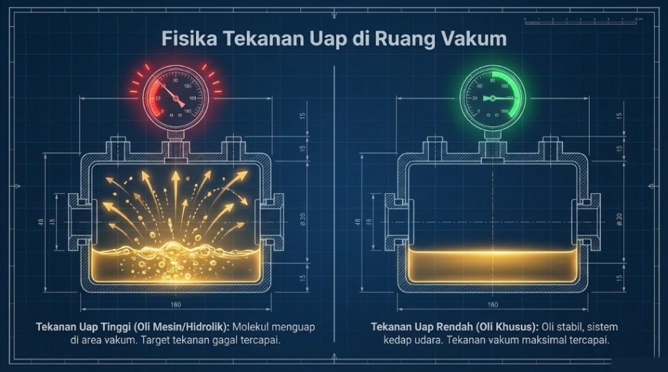 tekanan uap vacuum pump
