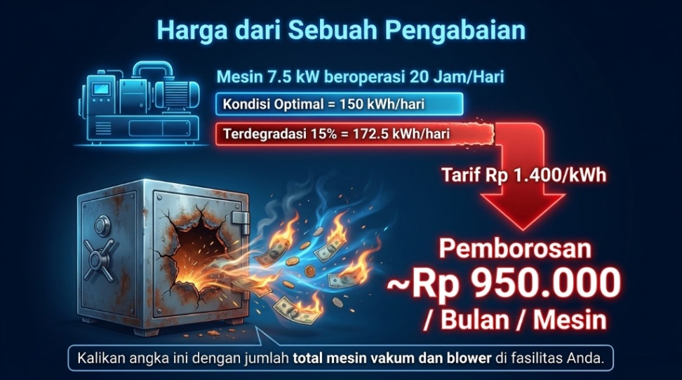 dampak finansial mesin boros